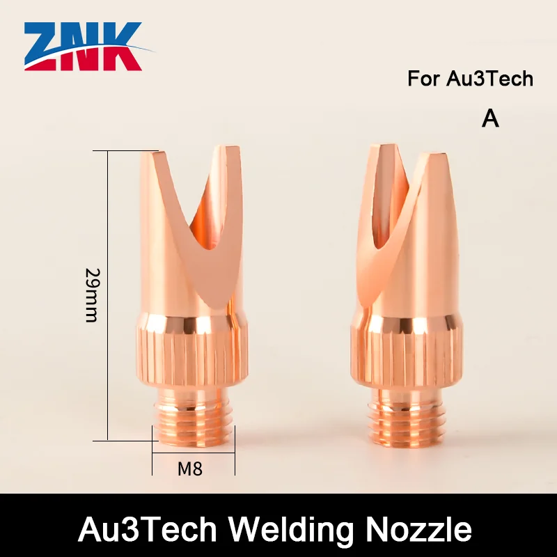 ZNK Au3Tech Laser Welding Nozzle M8 A-D Laser Welding Machine Nozzle Handheld Fiber Laser Welding Gun Nozzle Accessories
