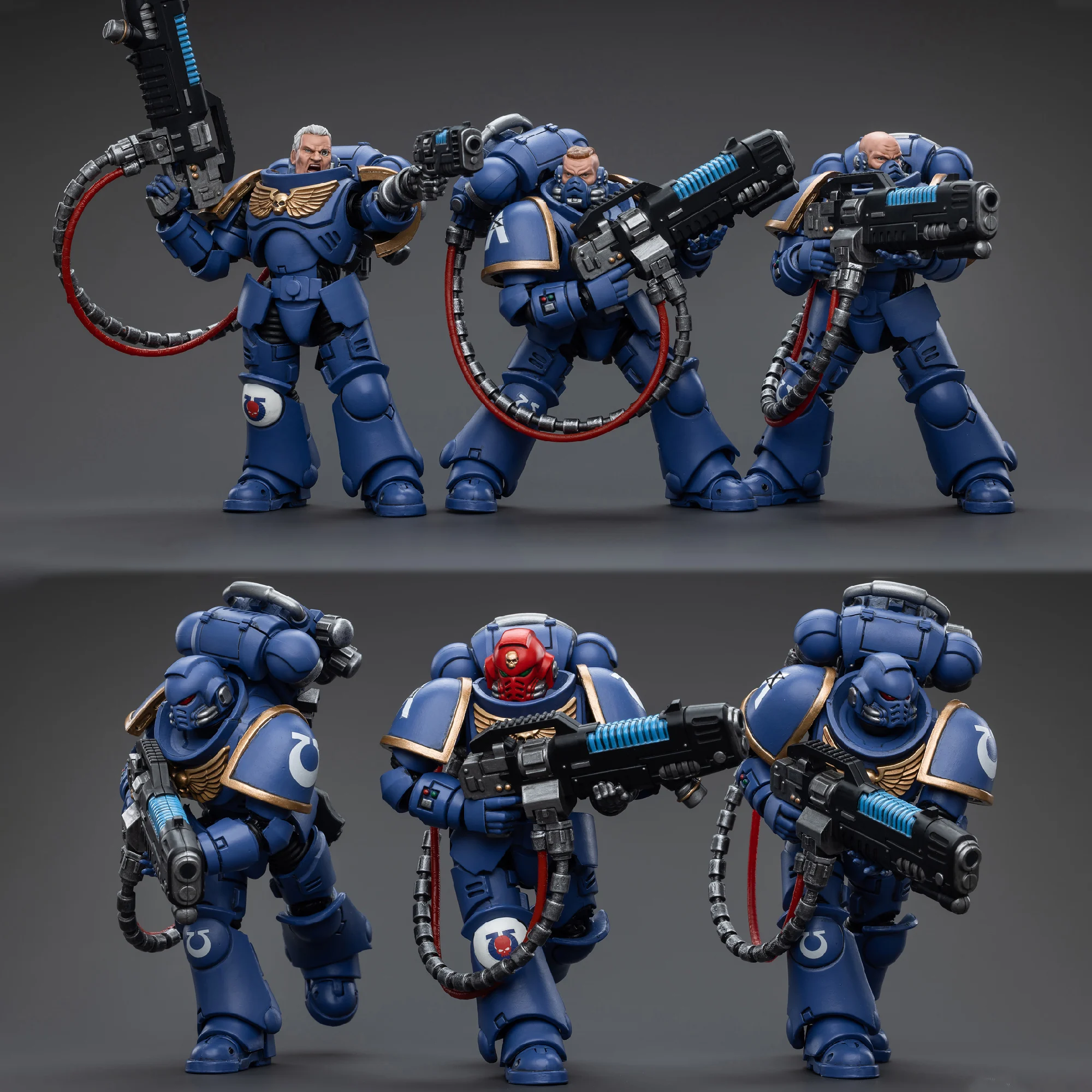 Warhammer 40k Ultramarines Hellblasters Sergeant Ulaxes Brother Paxor 1/18 Action Figure Anime Model Toys Gift Game Ornament