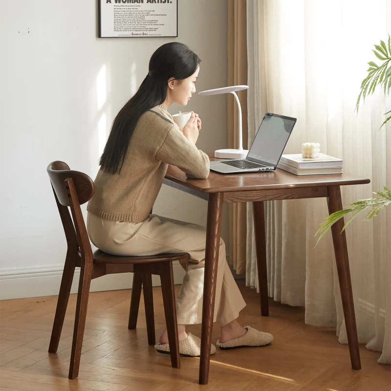 الطعام FAS الصف البلوط صنع في أمريكا الشمالية 100% الخشب الخالي من الأوساخ طاولة خشبية غرفة المعيشة كرسي بسيط وطبيعي 46.5 54 *