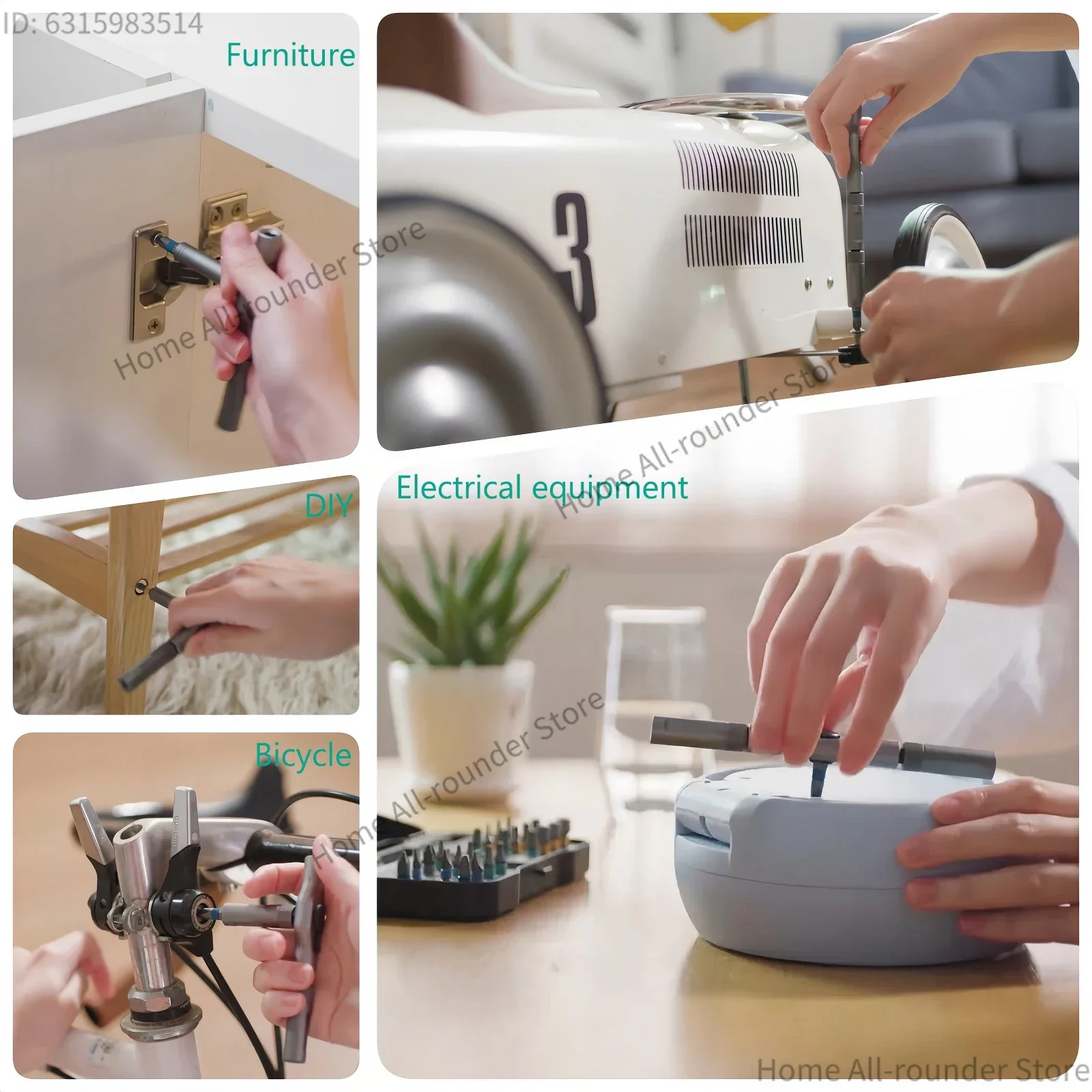 42 في 1 مجموعة مفك مغناطيسي لتقوم بها بنفسك مفك براغي بسقاطة مجموعة محرك متعدد بت مع مقبض سقاطة قابل للفصل للكمبيوتر