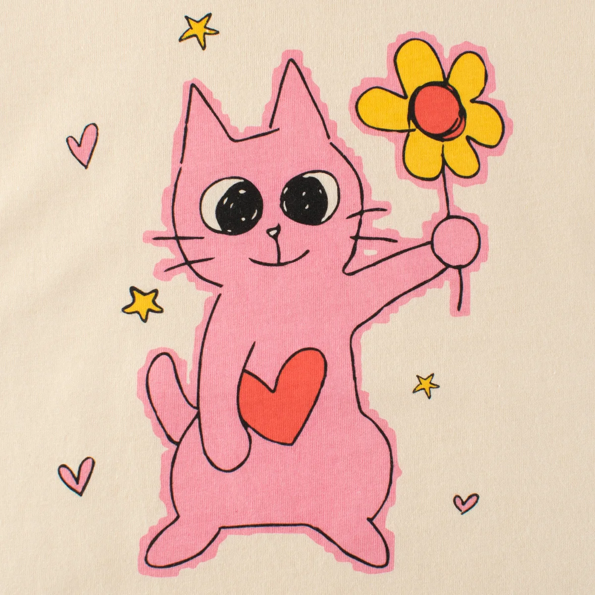 1-9T Toddler Kid Tshirt Baby Girl Summer Clothes Infant Cotton T Shirt Short Sleeve Cat Print Basic Top Childrens Tee Outfit view 4