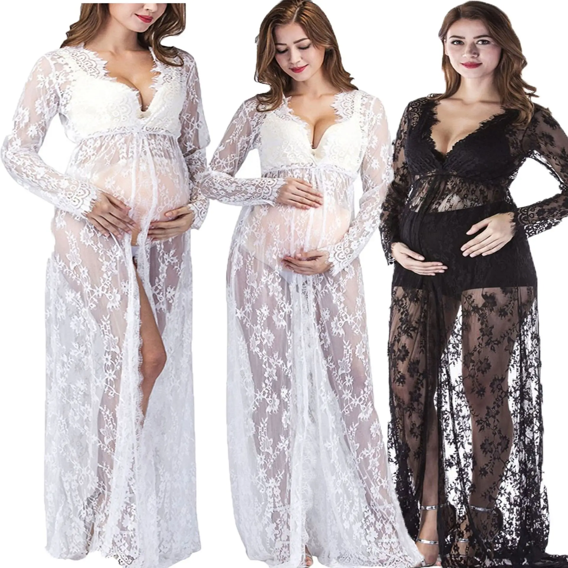 2Pregnant women's photography dress Pregnant Maternity Dresses for Pregnancy Pregnant Clothes Gown Women Sexy Photo Shoot Photog