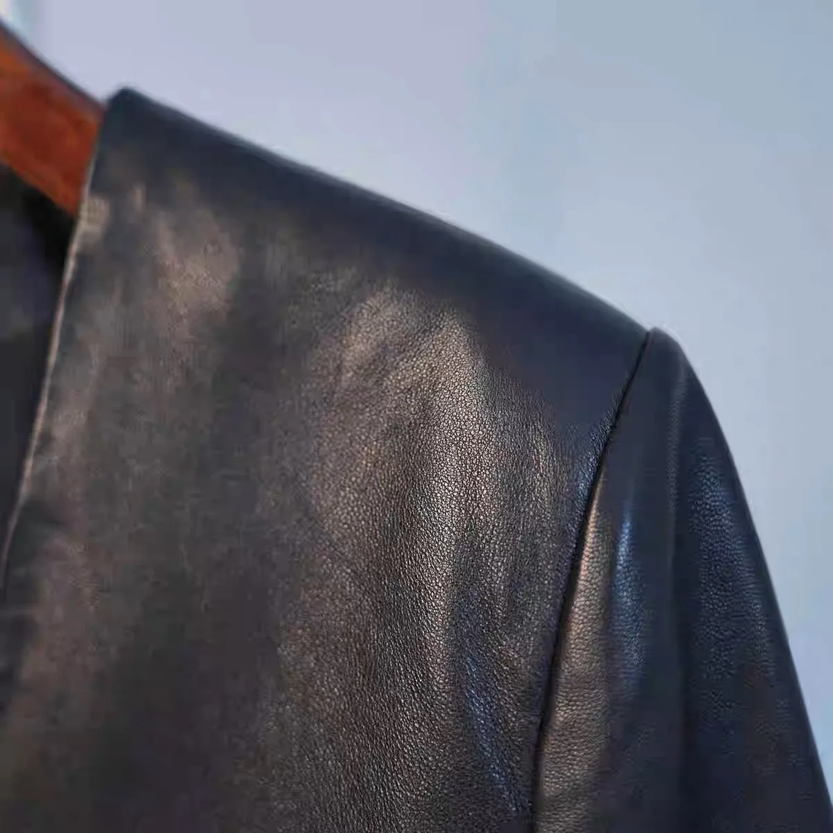 Giacca in vera pelle scamosciata retrò per donna Cappotto casual femminile con giacca in pelle oversize allentata invernale