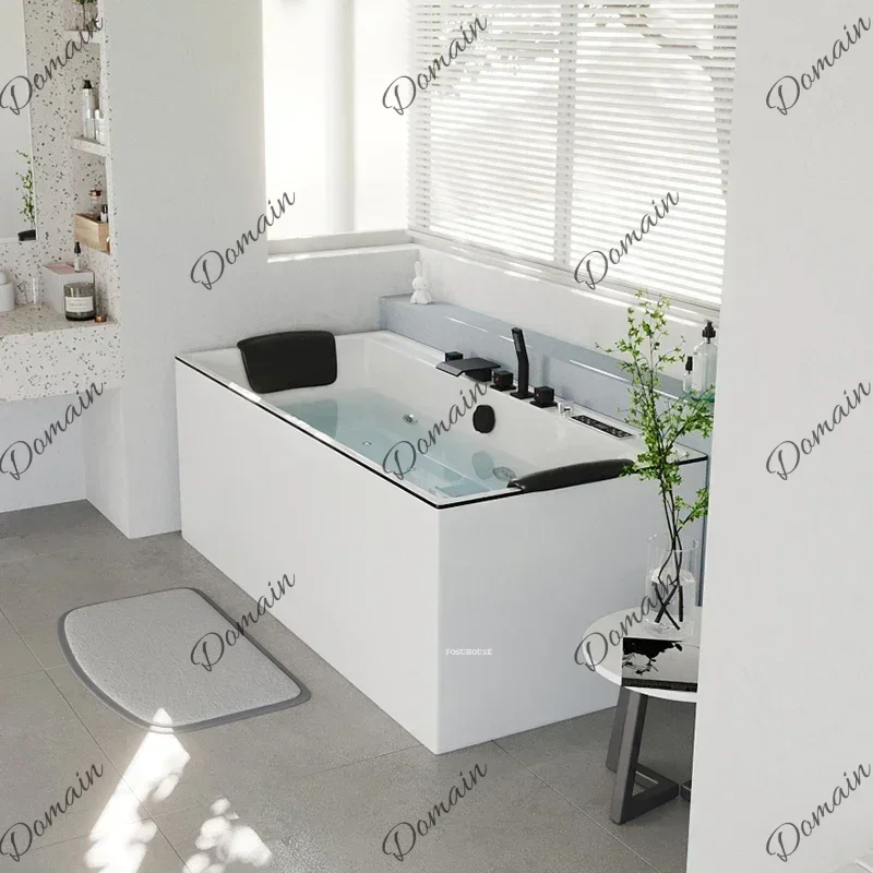 EPI Acrylic Intelligent Constant Temperature Surfing Massage Bathtub Small Apartment Household Bathtub Adult Jacuzzi N
