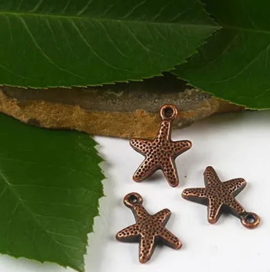 

35pcs 16*12mm antiqued copper starfish Charms HWH2168 for jewelry making