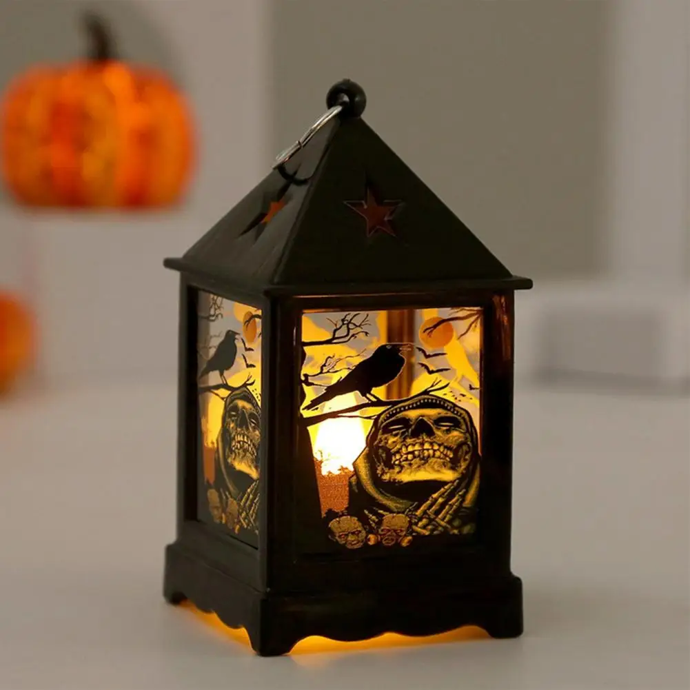 

Battery Powered Halloween Lantern Simulated Flame Led Lamp for Outdoor Home Decor Holiday Bar Garden Decoration