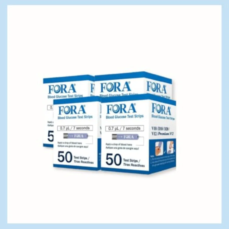 

Тест-полоски FORA для определения уровня глюкозы, 50 шт., флакон V10, V12, D10, D20, Premium V12 НЕ совместимы с Premium V10