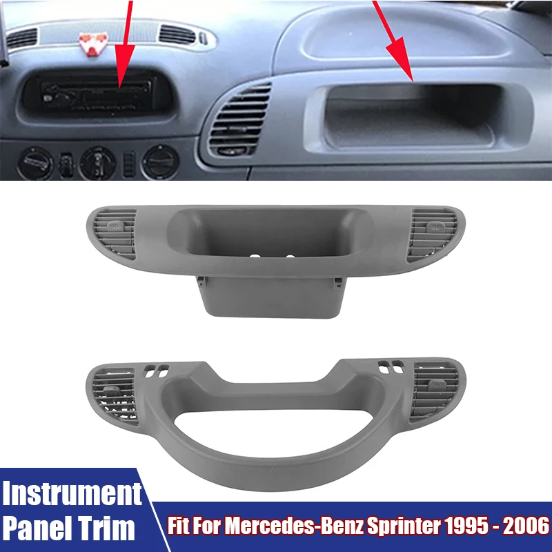 Dashboard Panel Housing & Instrument Panel Air Outlet Vent Trim Cover For Mercedes-Benz Sprinter 1995-2006 9016801439/9016801607