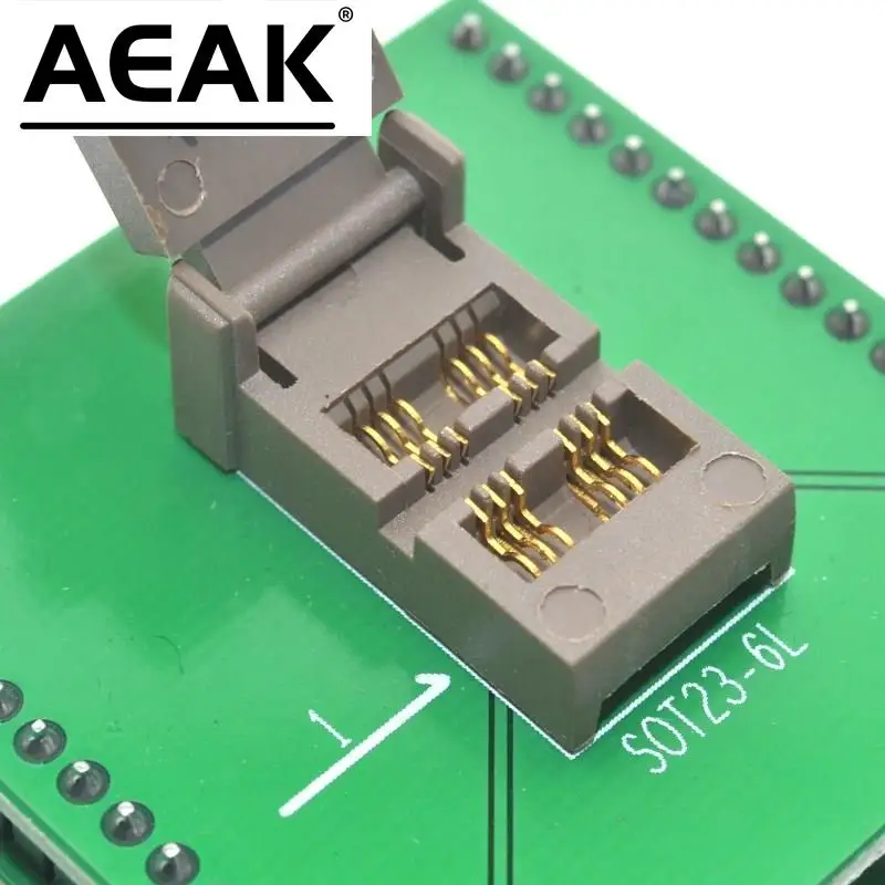 AEAK SOT23-6L SOT23 To DIP6 IC Programmer Adapter Chip Test Socket