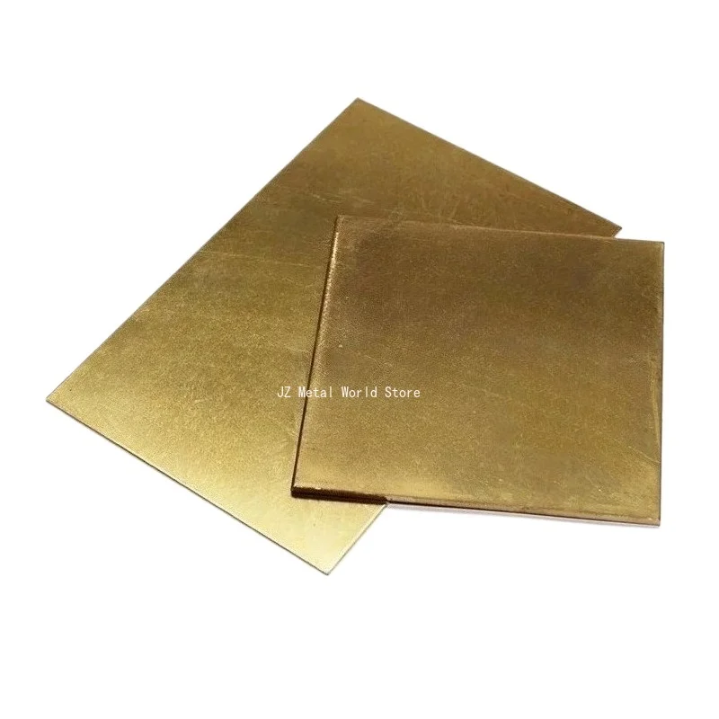 H62 Brass Plate Sheet Thick 0.5/0.8/1/1.2/1.5/2/2.5/3/4/5/6mm Customized Size CNC Frame Model Mould DIY Contruction Brass Pad