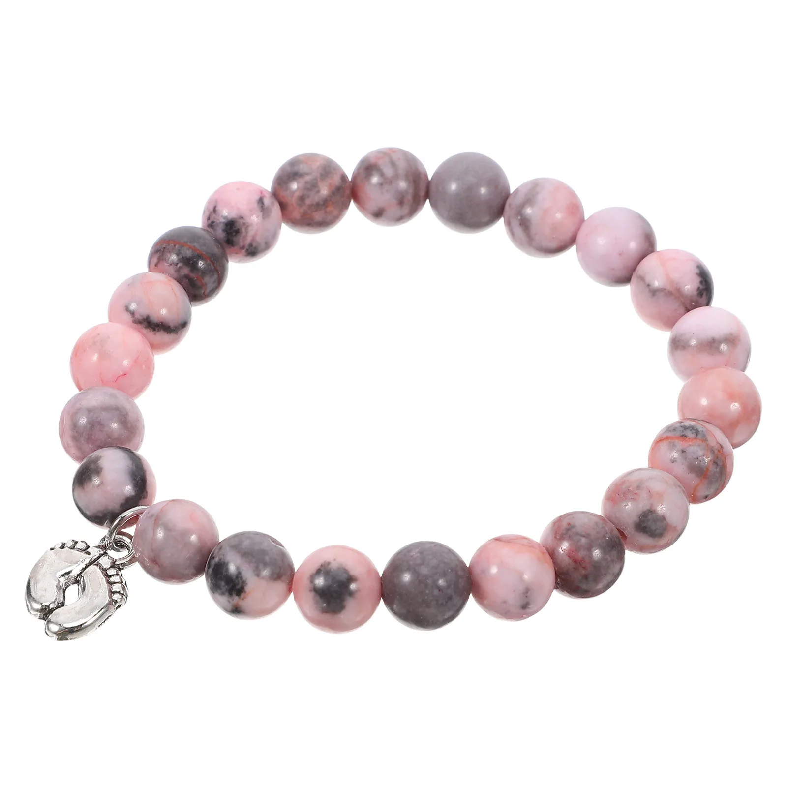 

Chic Agate Beads Wrist Bracelet Decorative Jewelry Daily Use Elegant Compact Wristband For Women New Mom Gift Party Occasions