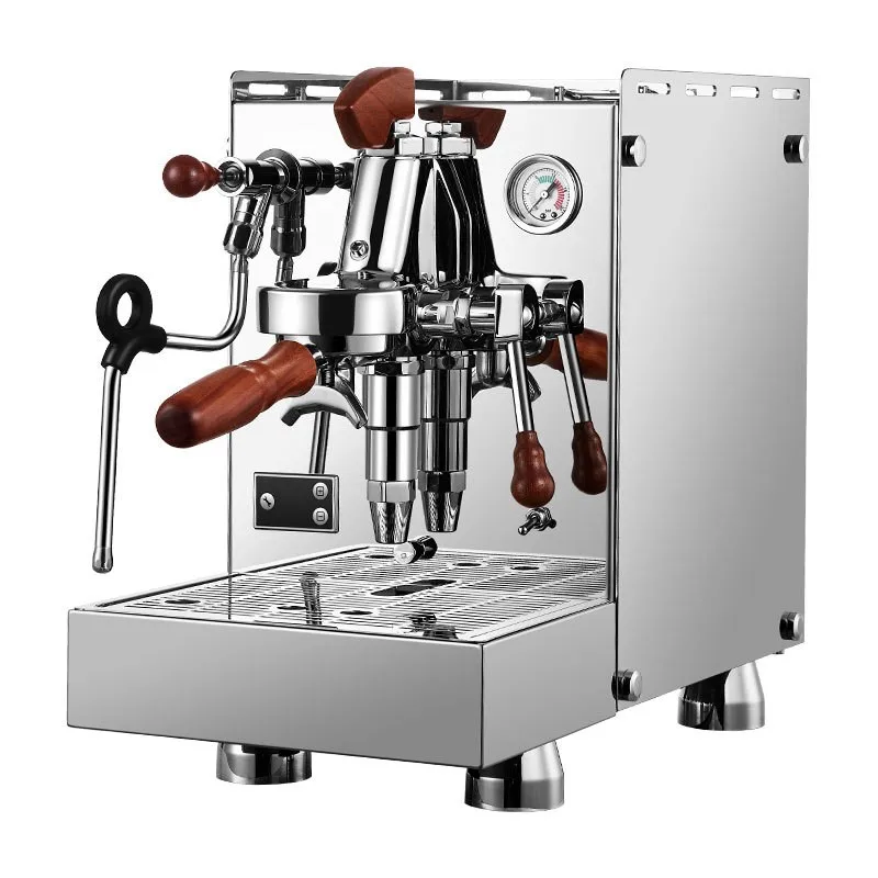 Commercial Double Boiler Semi Automatic Espresso Machine Professional Rotary Pump Steam E61 58mm Portafilter 9 Bar PID Control