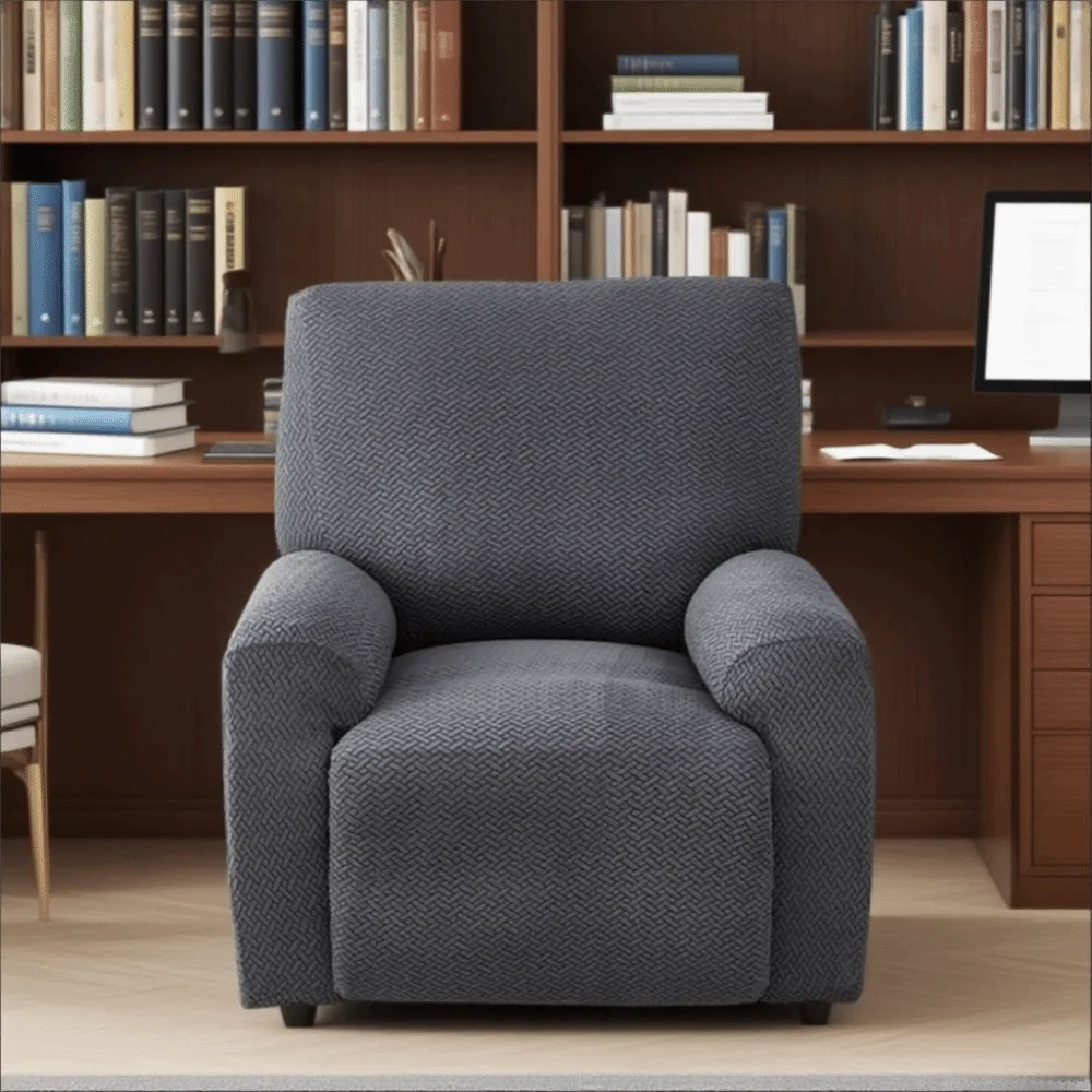 

Elastic 1 Seat Sofa Cover Stain Resistant Non Slip Recliner Cover Wear-resistant Anti-Pet Scratching Sofa Protector Living Room