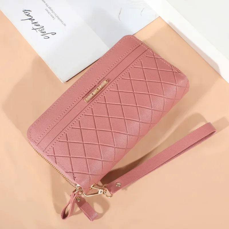 Long Women\'s Wallet Female Purses Tassel Coin Purse Card Holder Wallets Double Zipper Pu Leather Clutch Luxury Money Phone Bag