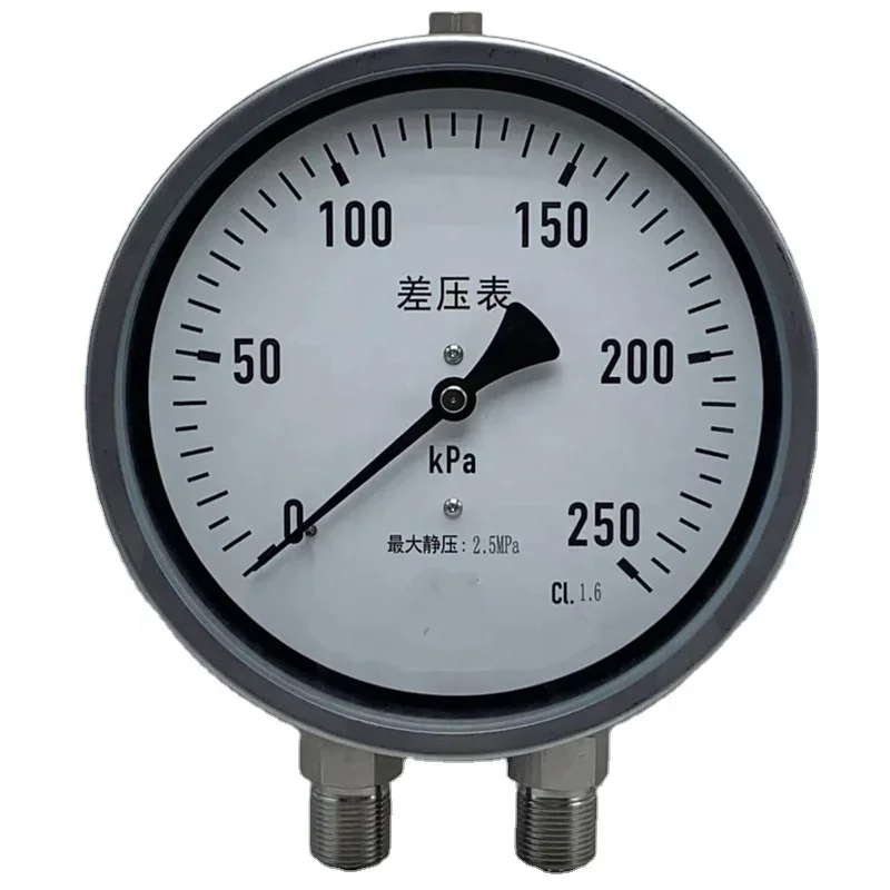 103 100mm 150mm Double diaphragm differential pressure gauge