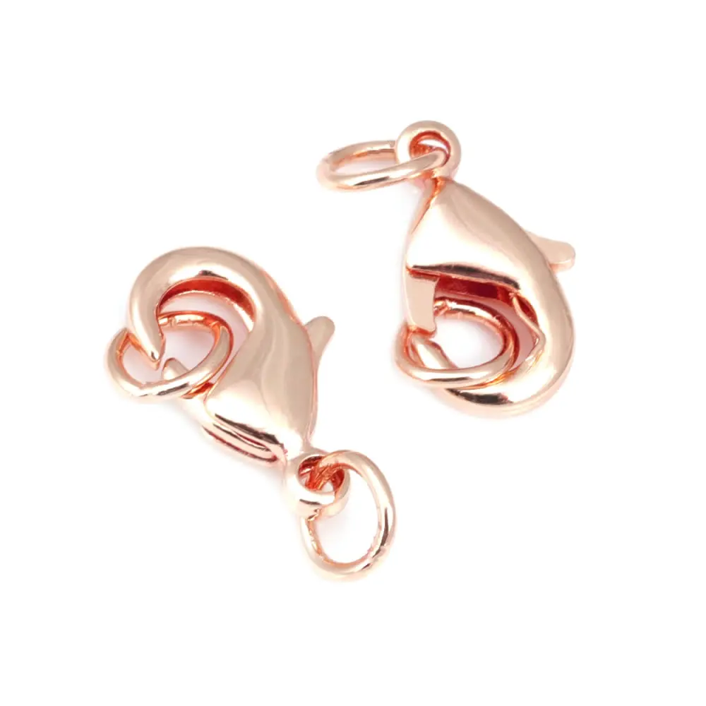 6PCS 18K Gold Color Brass with Circle Lobster Clasps Necklace Clasps Bracelets Jewelry Making Supplies Diy Findings Accessories