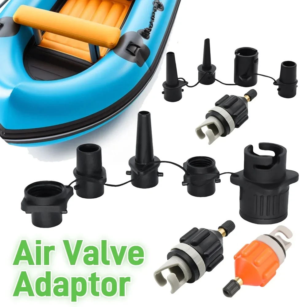 دائم صمام الهواء محول مقاومة للاهتراء قارب التجديف صمام الهواء محول النايلون كاياك نفخ مضخة محول ل لوح تزلج على الماء #1