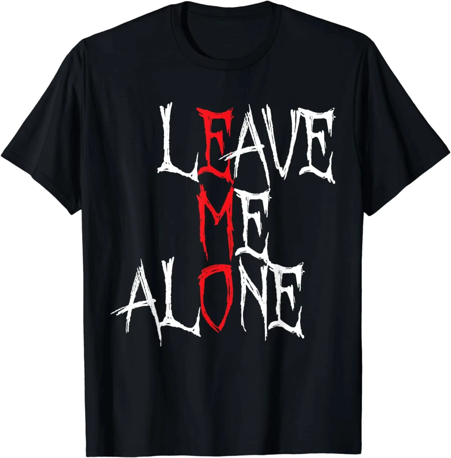 Leave Me Alone | Emo Clothes | Emocore Emo Music Fan | Emo T-Shirt Men Women Clothing Tops Vintage Ropa De Hombre