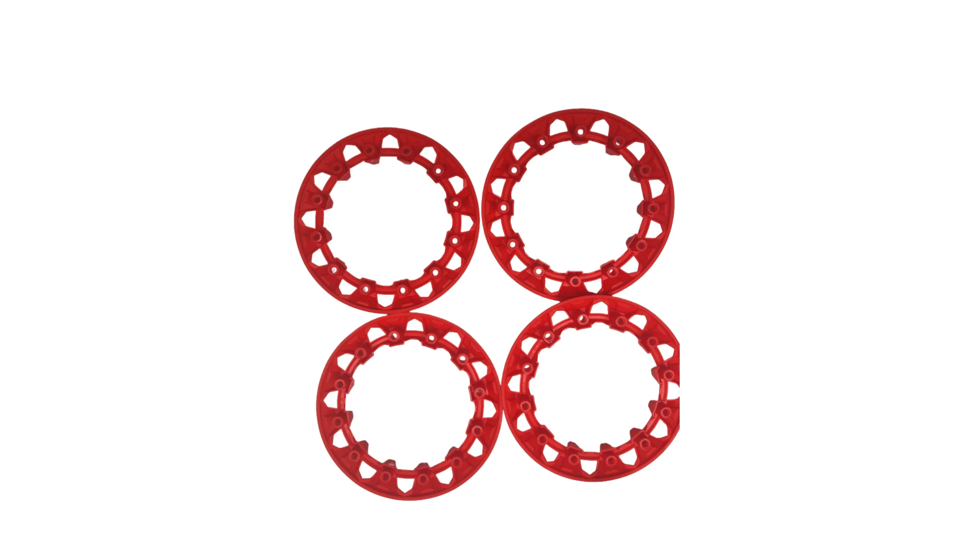 

Вездеходный пляжный пляж ATV Внедорожная ступица колеса Декоративные детали 8-дюймовые колеса Пластиковая крышка Цветная защитная крышка 4 Большой красный