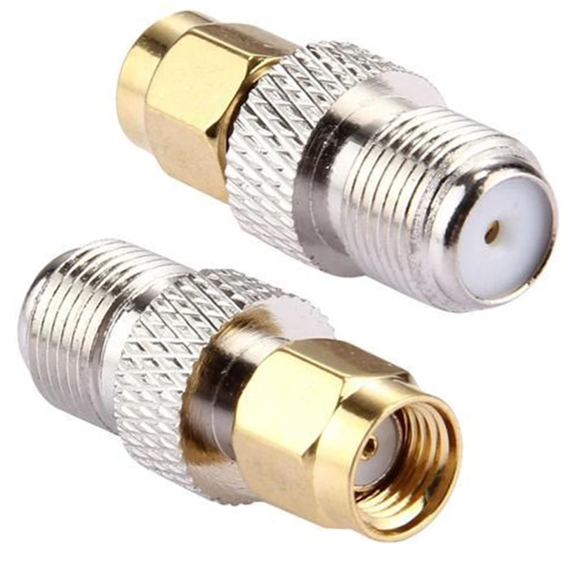TV F Typ Männlich Weiblich Jack auf SMA Männlich Weiblich Stecker Reinem Kupfer RF Koaxial Coax Adapter Gerade F auf SMA Stecker – Detail 5