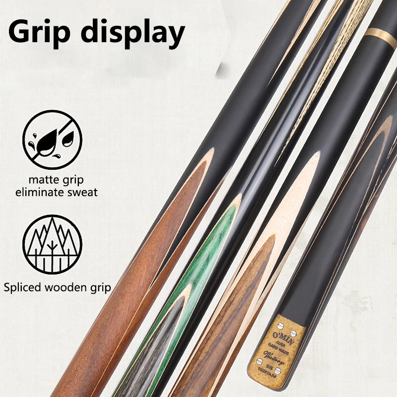 OMIN-VICTORY Snooker Cue with Case Tip, Billiard Cue Stick, 9.5mm, 10mm, 11.5mm 3/4 split,one piece cue，145cm，Extended section