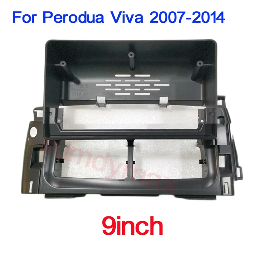 

9-дюймовый автомобильный DVD-рамка, комплект отделки приборной панели, панель радио, большой экран, автомобильный мультимедийный плеер для Perodua Viva 2007-2014