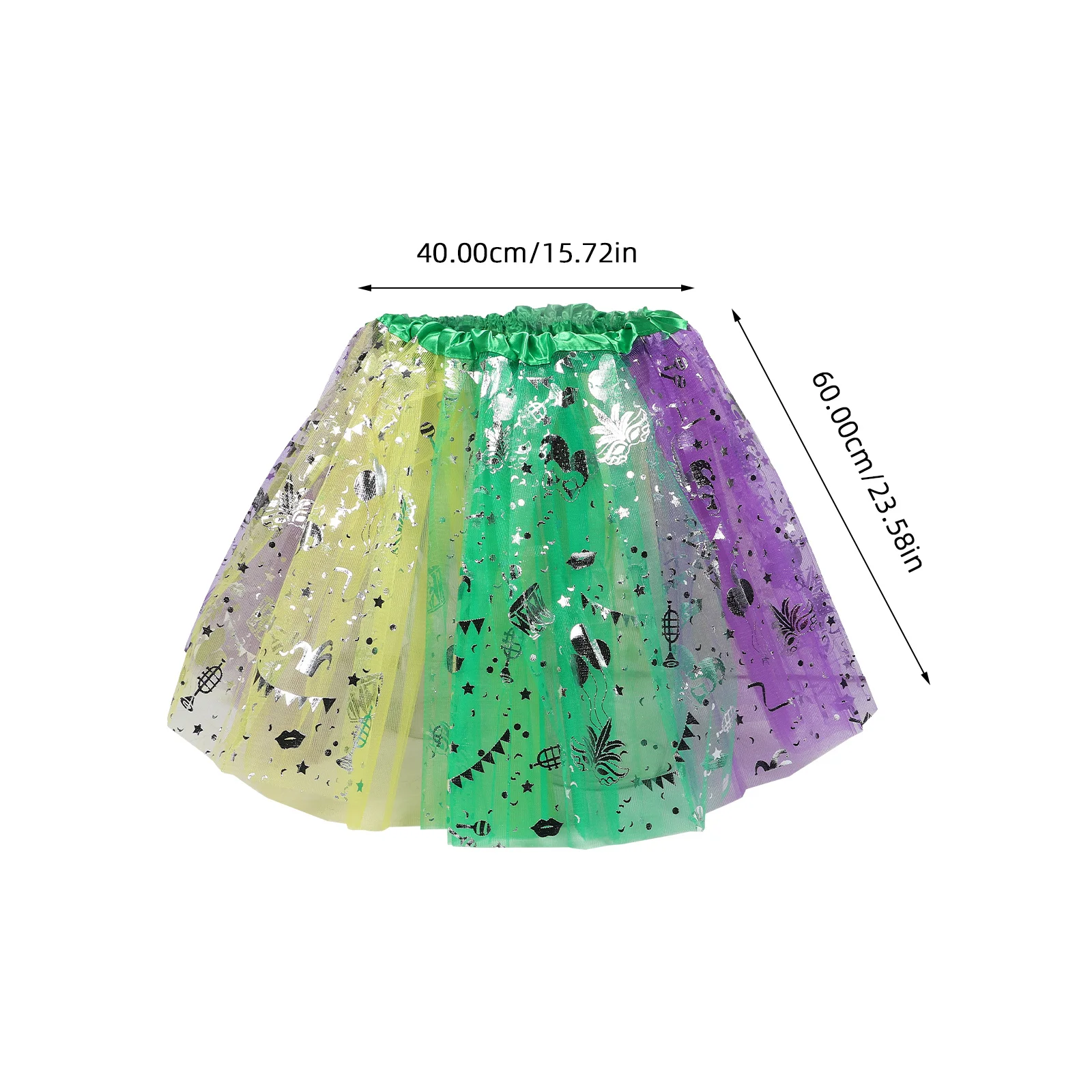 カーニバルスパンコールスカート女性のための弾性ウエストスパークルチュチュフェスティバルパーティーダンス衣装女の子コスチュームスカート