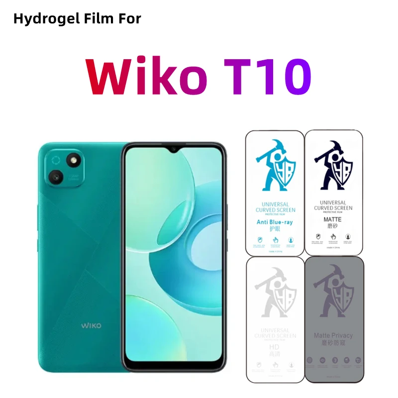 2 uds película de hidrogel mate para Wiko T10 HD Protector de pantalla para Wiko T10 cuidado de los ojos privacidad Anti espía película protectora mate