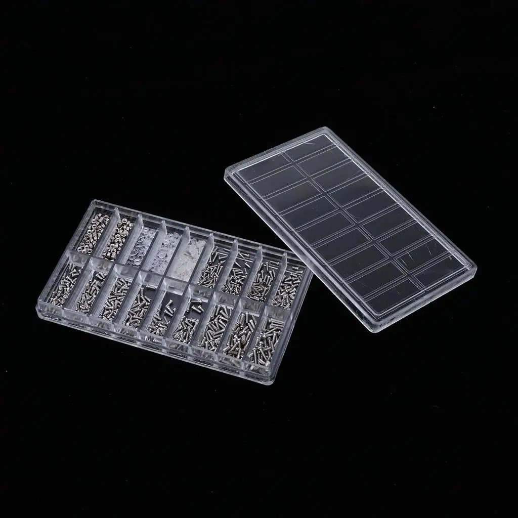 900pcs In 1 Eyeglasses Nose Pads Screws Nuts Glasses Repair Tool Set