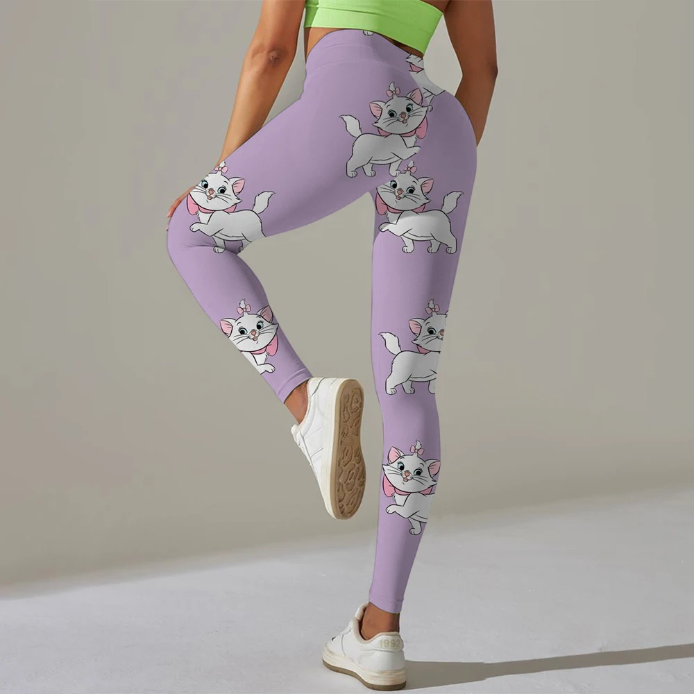 

High Waist Yoga Leggings Women Disney print Push Up Sport Leggings Fitness Running Hip Lift Yoga Pants Highly Elastic Gym leggin