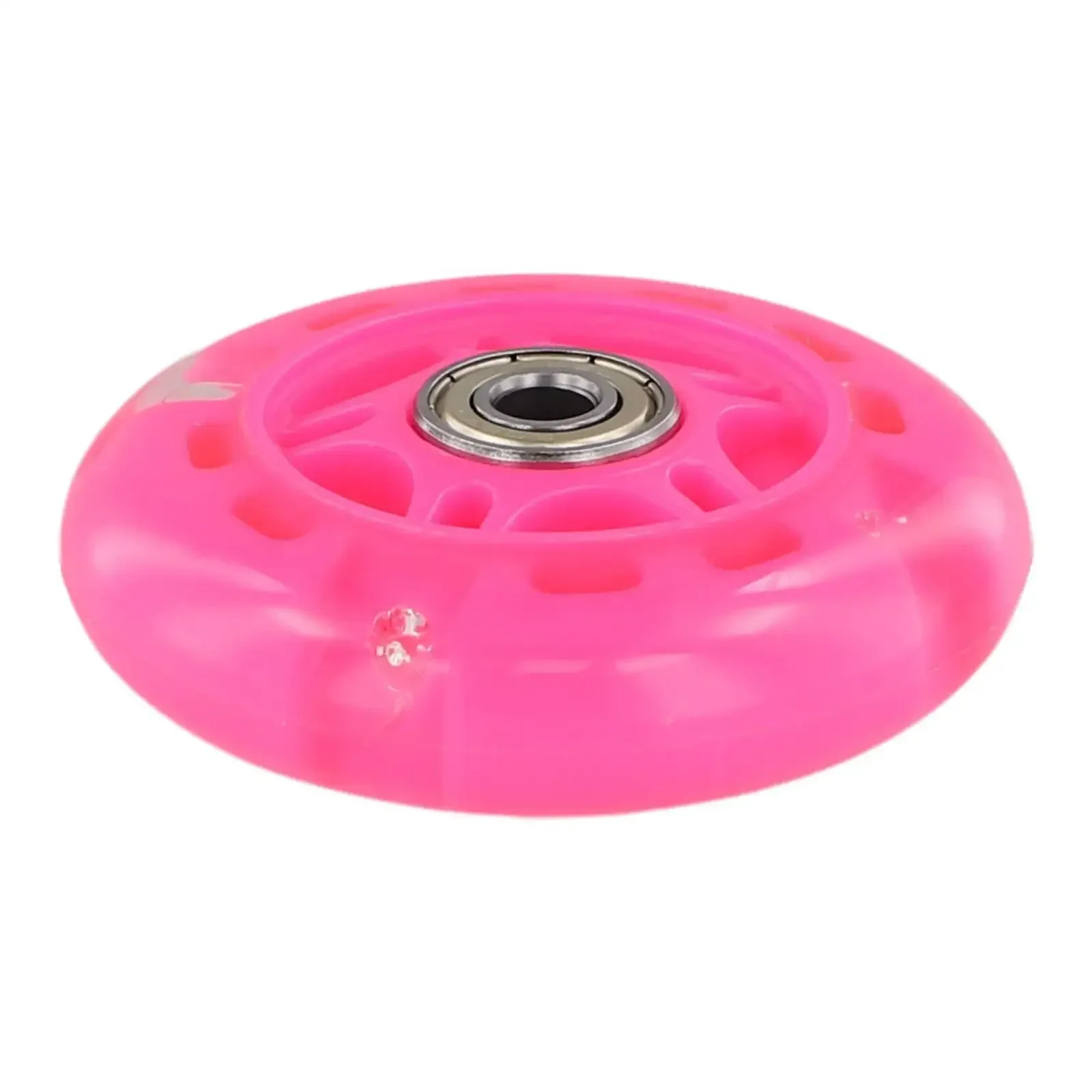 Flash roda para crianças, roda muda, roda de iluminação intermitente, 80mm PU roda, mini scooter luz, T, O Y