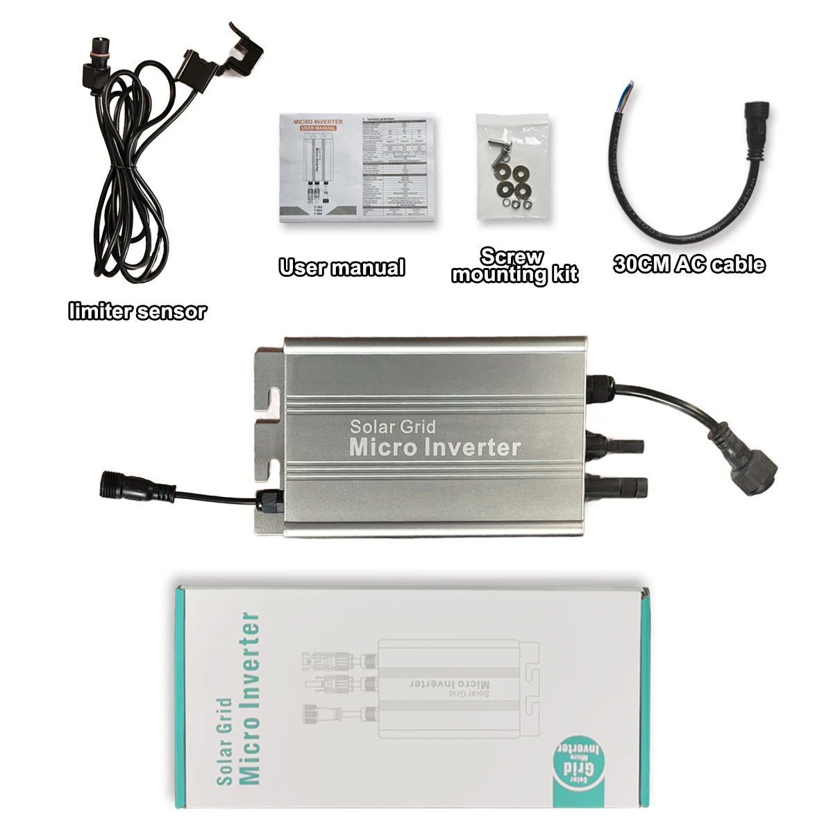 Imagem -05 - Micro Inversor de Gravata de Grade Solar Microinversor Inteligente ct Eletrodoméstico Sensor Limitador Mppt dc 1850v ca 120v 240v