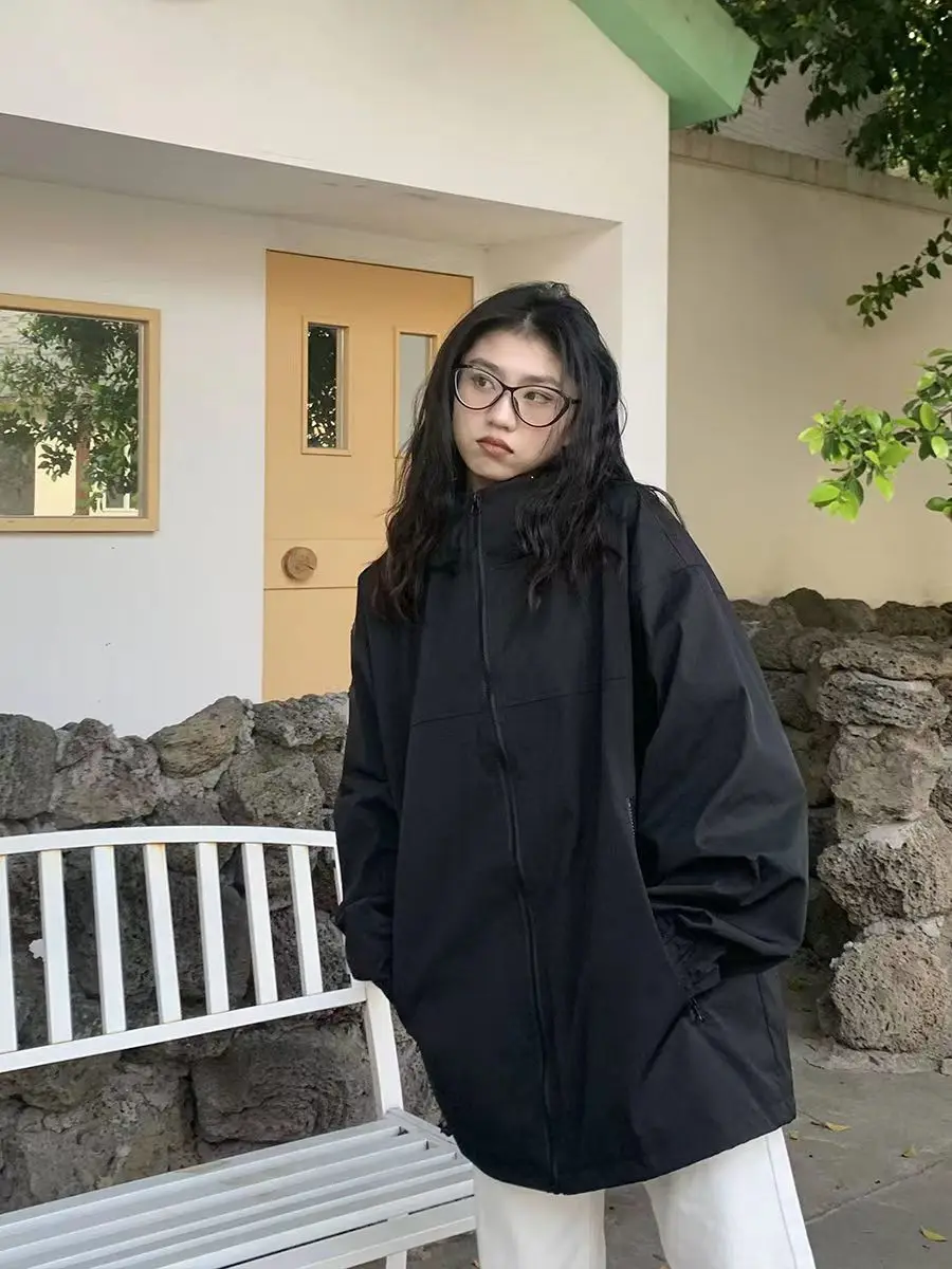 

Женский плащ, односторонний, до колена, декоративный, с идеальным воротником, миниатюрный, черный, сероватый, женская верхняя одежда, женская одежда