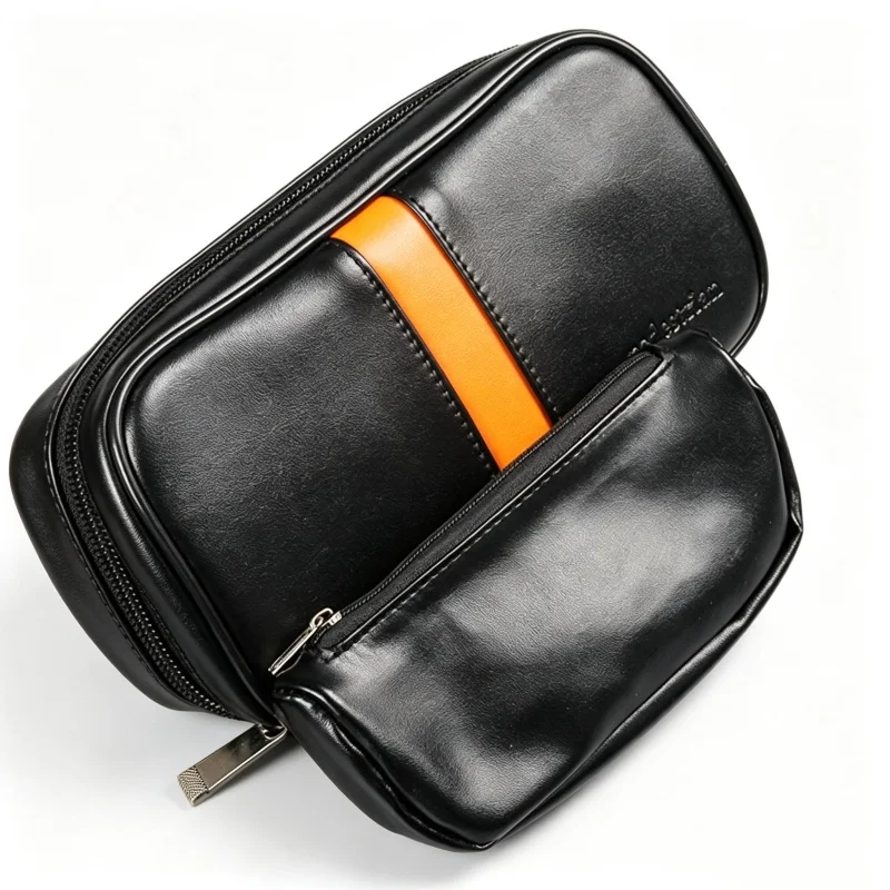 Premium Leather Tobacco Smoke Pipe Bag: Elegant Storage for Your Pipes, Ensuring Protection & Style in Every Smoking Experience