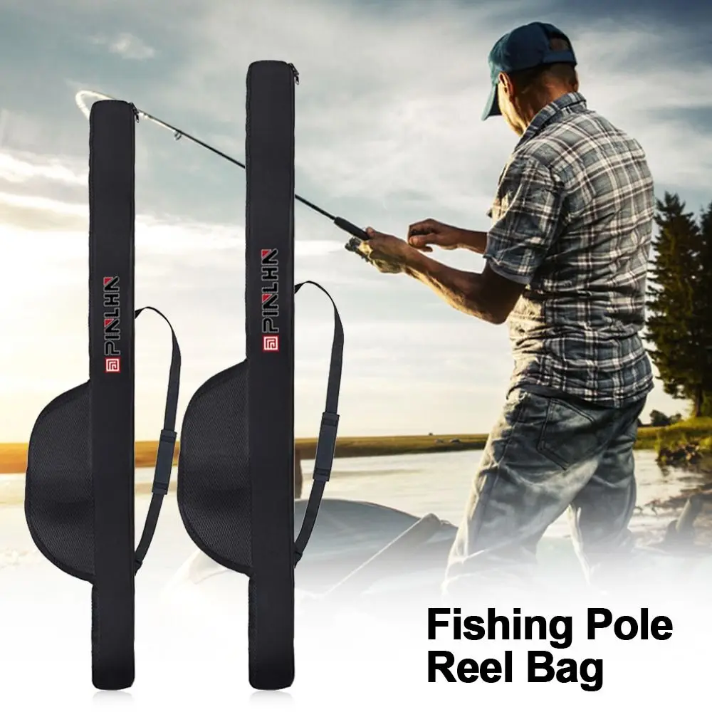 New Portable Fishing Rod Bag With Shoulder Strap Folding Fishing Rod Case 118/128cm Fishing Pole Case