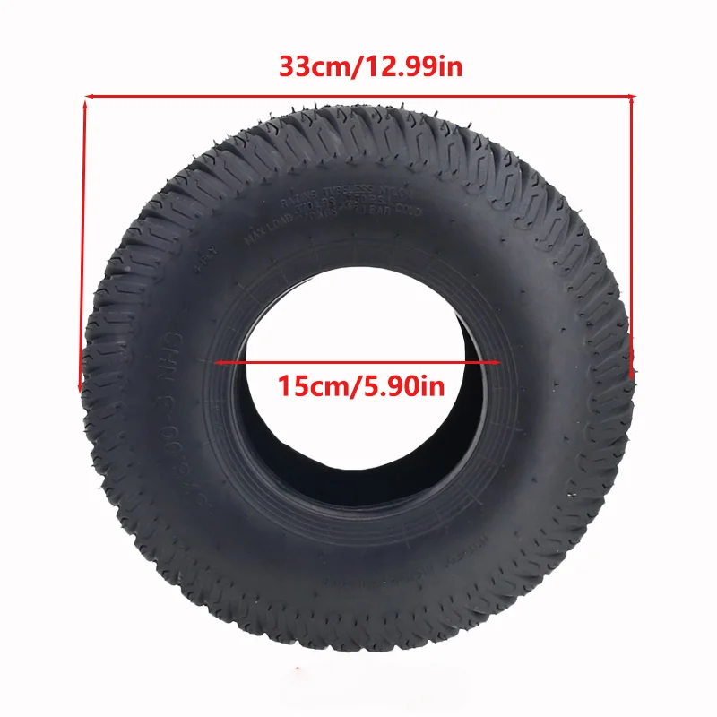 15X6.00-6 Tubeless Wide Tire for Four-Wheel ATV Go-Kart Sightseeing Car Lawnmower Tire Accessories