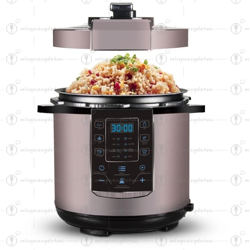 Multifunctional Electric Pressure Cooker 6L EU Plug Household Rice Cooker Non-Stick Inner Pot 24 Hours Keep Warm