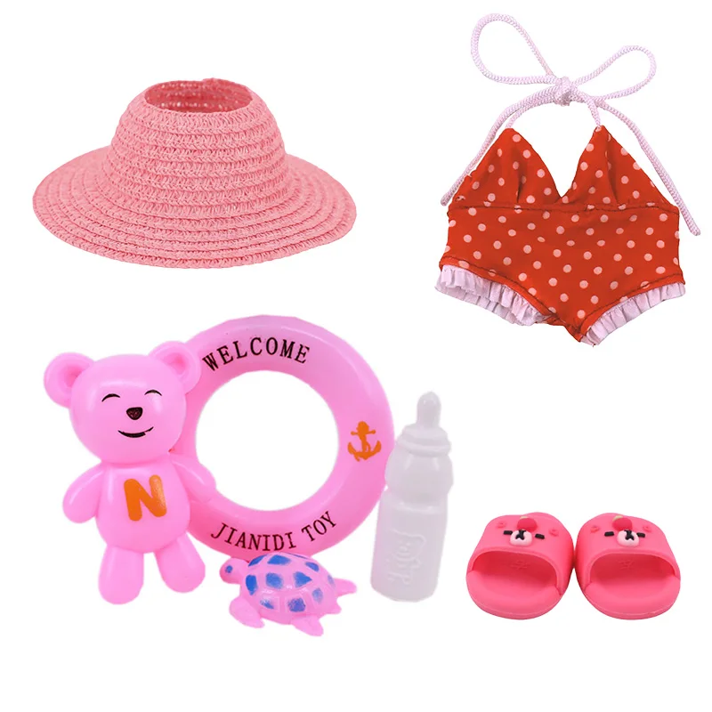 แฟชั่น 15-17 ซม.ชุดว่ายน้ําชุดสําหรับ Labubu ตุ๊กตาเสื้อกันหนาวเสื้อผ้าอุปกรณ์เสริม,ของเล่นของขวัญวันเกิด