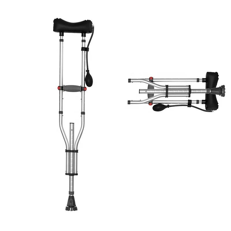 

New Air Inflatable Disabled Medical Axillary Underarm Crutch Price Elbow Forearm Walking Stick for Sale