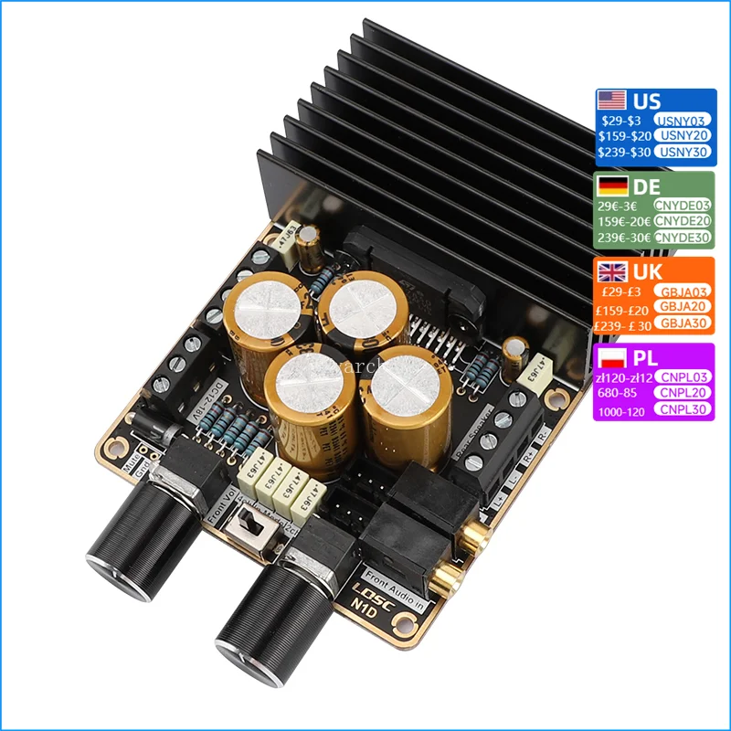 Nvarcher  Class AB TDA7850 Stereo 4*80W Power Amplifier Board ACC Automotive   Car Audio Module