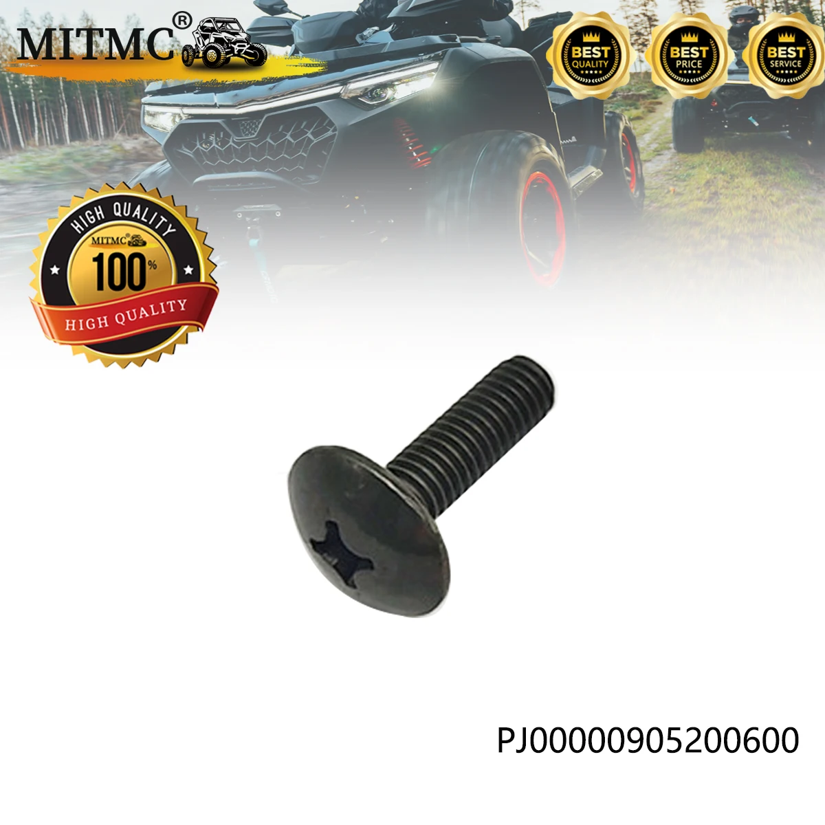 

Крестообразный винт с большой плоской головкой M6×20 для Hisun 250 400 450 500 550 700 750 800 900 1000 ATV UTV 90542-102-0003