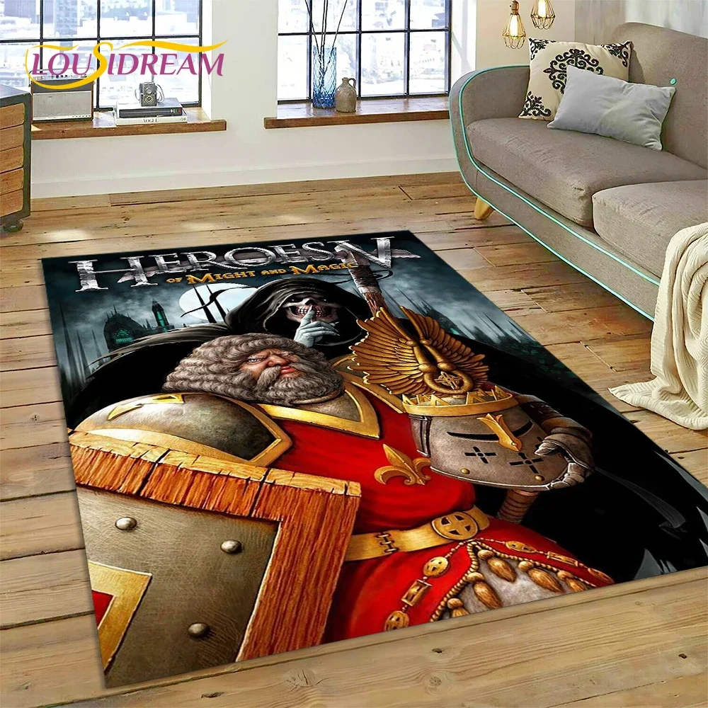 

HD Heroes of Might and Magic Ретро-игры Ковер Ковер для гостиной Спальня Декор, напольный коврик Нескользящее украшение для дивана Коврик