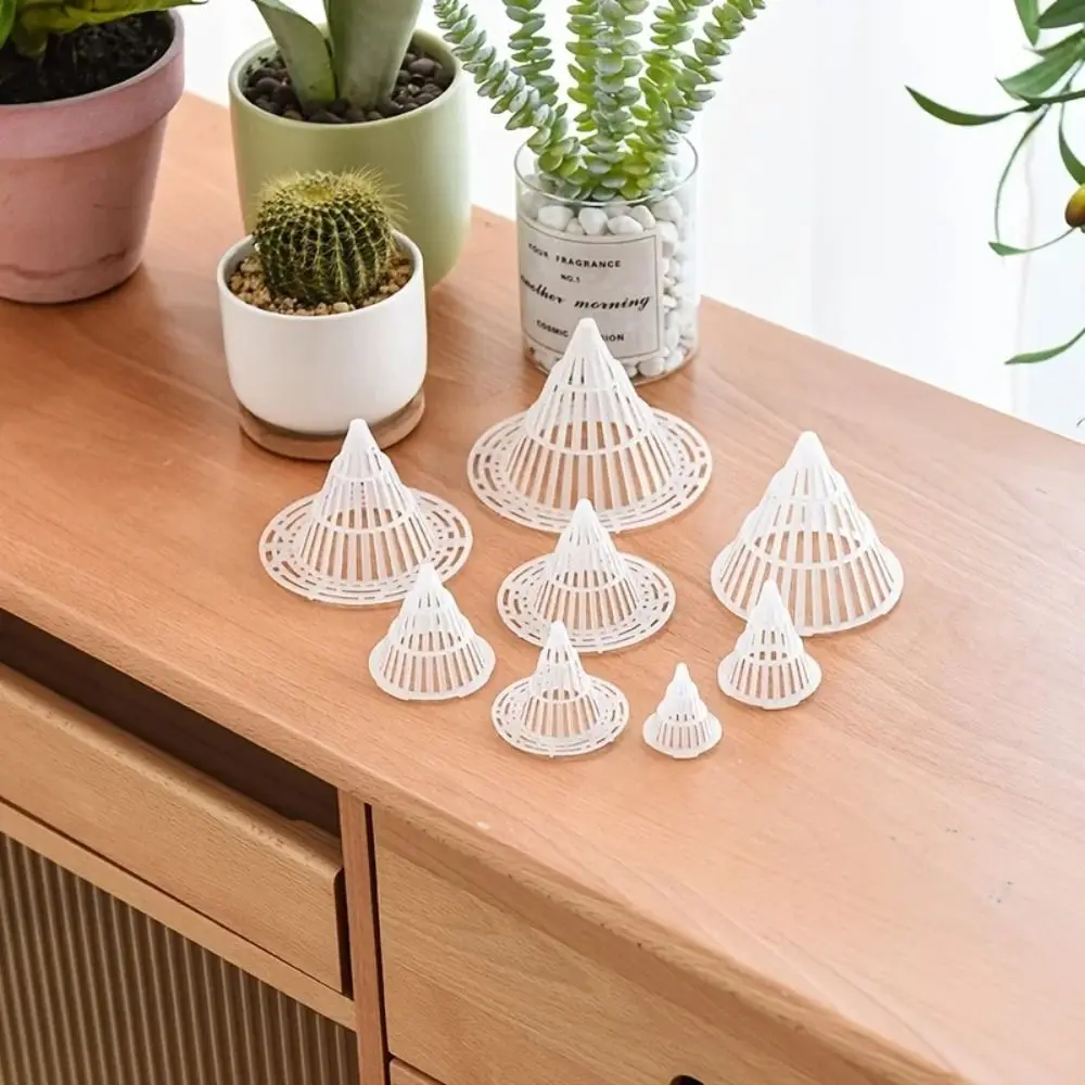 10pcs New PP Planters Mesh Cup Bonsai Leakproof Drain Hole Pad Reusable Durable Grid Mat