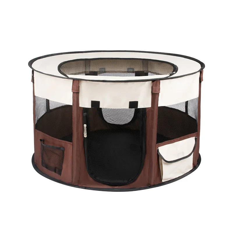 

Foldable storage round pet cage fence pet tent
