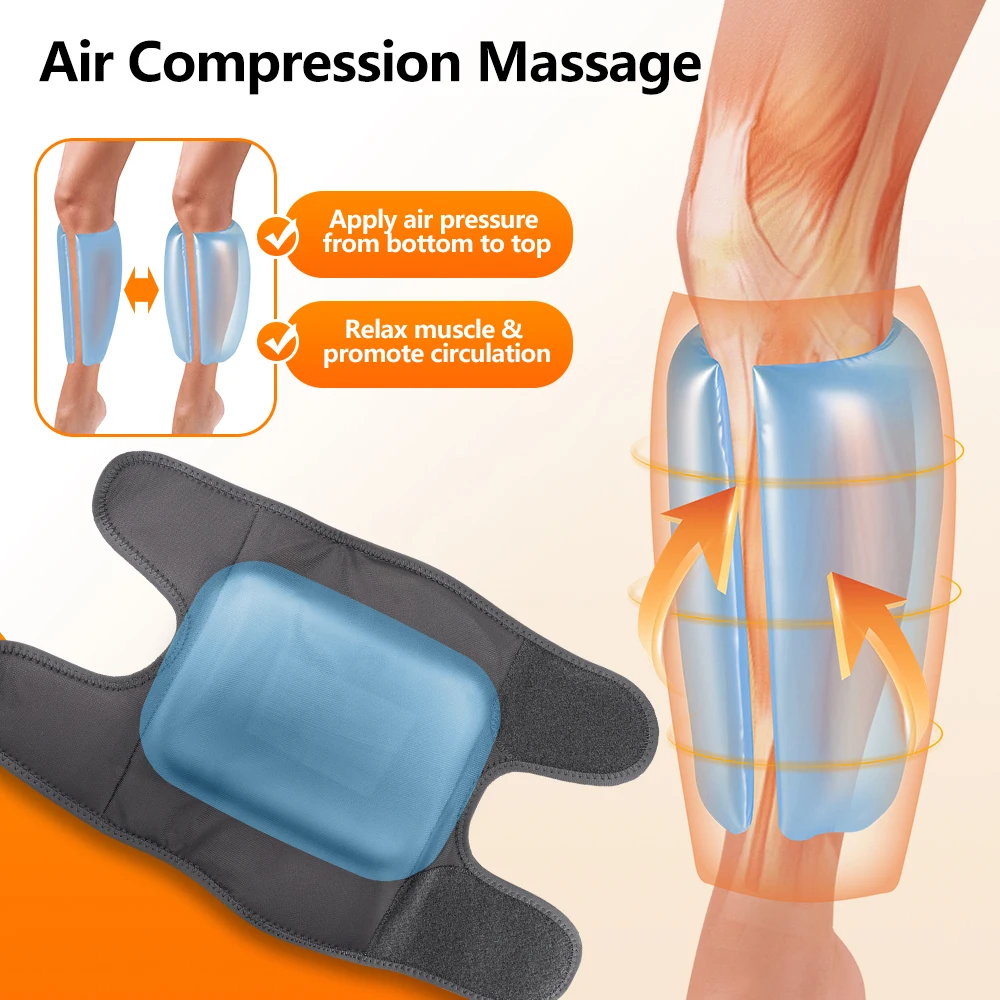 Masseur électrique de jambes sans fil, Compression d'air, pression d'air, 4 Modes, masseur de mollets, relaxation musculaire, favorise la Circulation sanguine