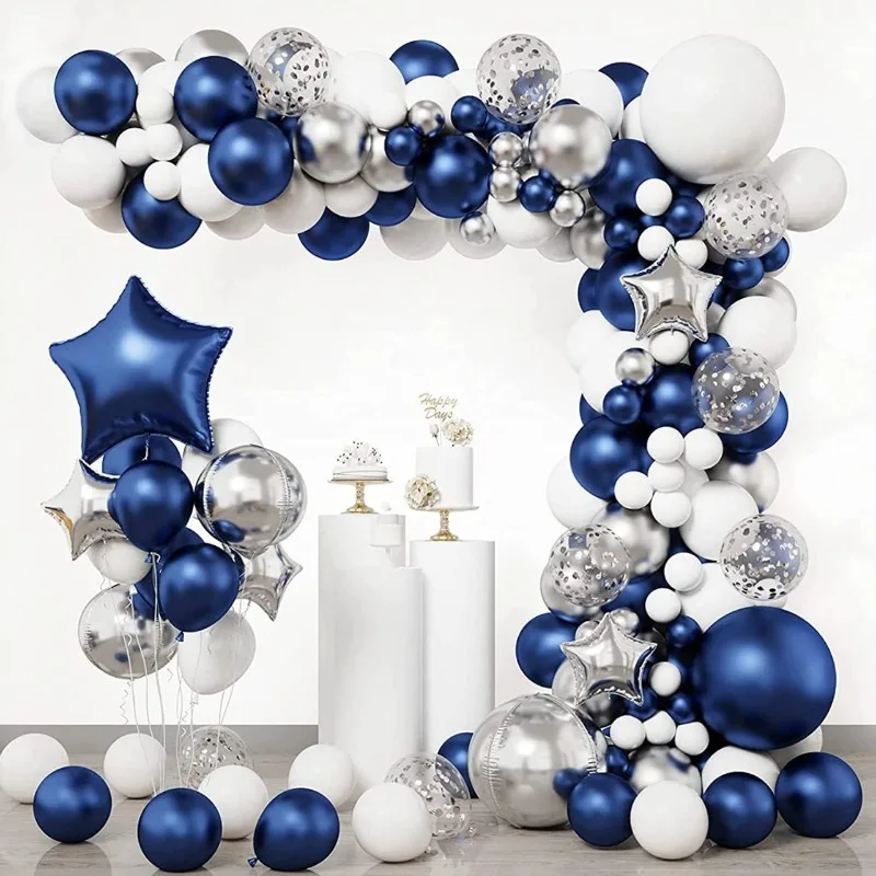 

Navy Blue Balloons Arch Kit Balloon Wedding Birthday Boy Party Decoration Marriage Anniversaire Graduation Ballon Blue Garland