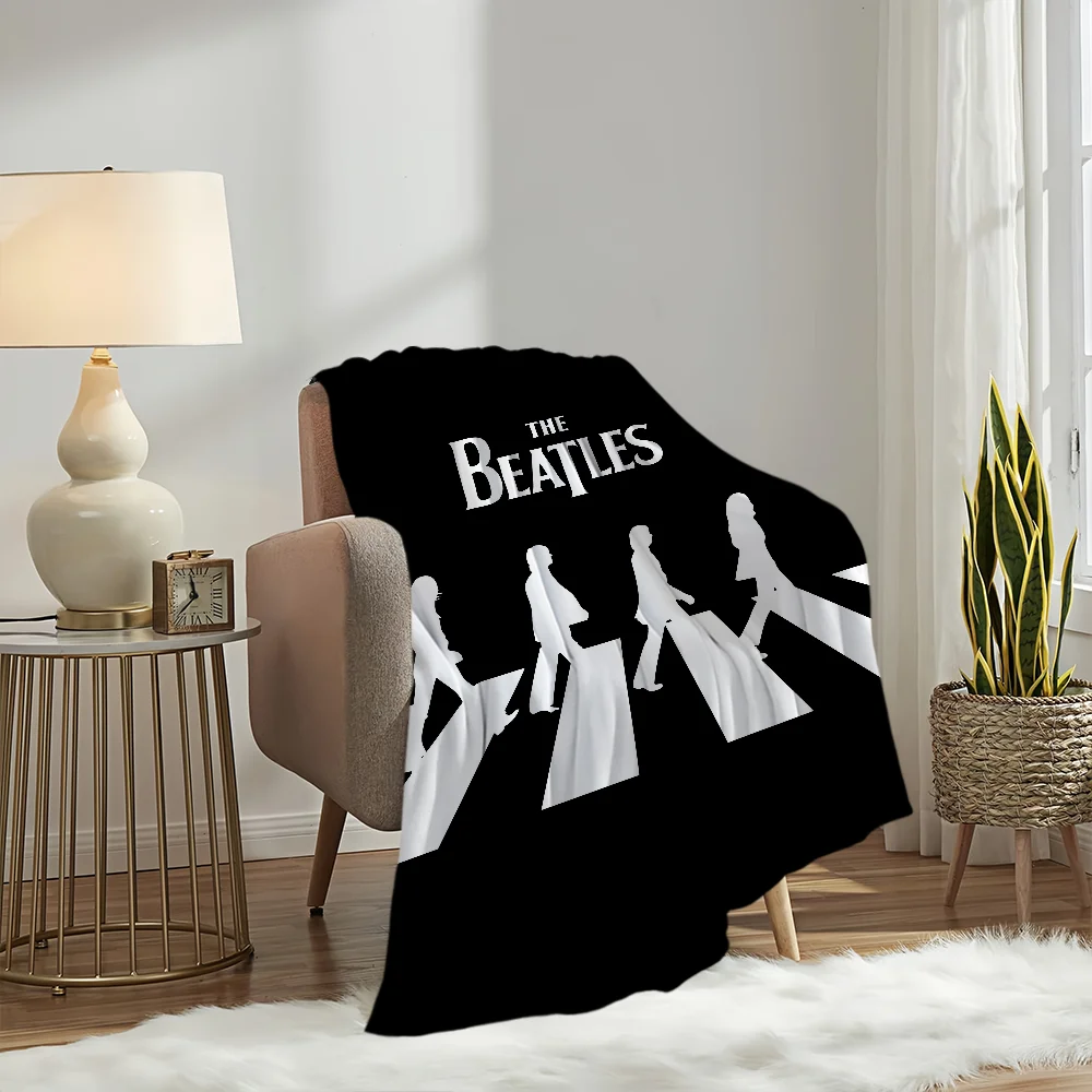 الموسيقى T-The Band B-Beatles بطانية رائعة للأريكة أريكة السفر المنزل التنزه نزهة السرير الفراش الفانيلا بطانية هدية عيد ميلاد