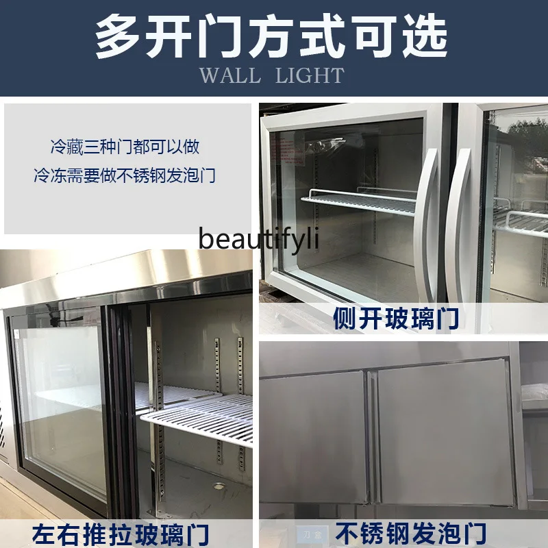 Refrigerated Wall-Mounted Cabinet Kitchen Wall-Mounted Refrigerator Hanging Freezer Commercial Fresh-Keeping Freezer