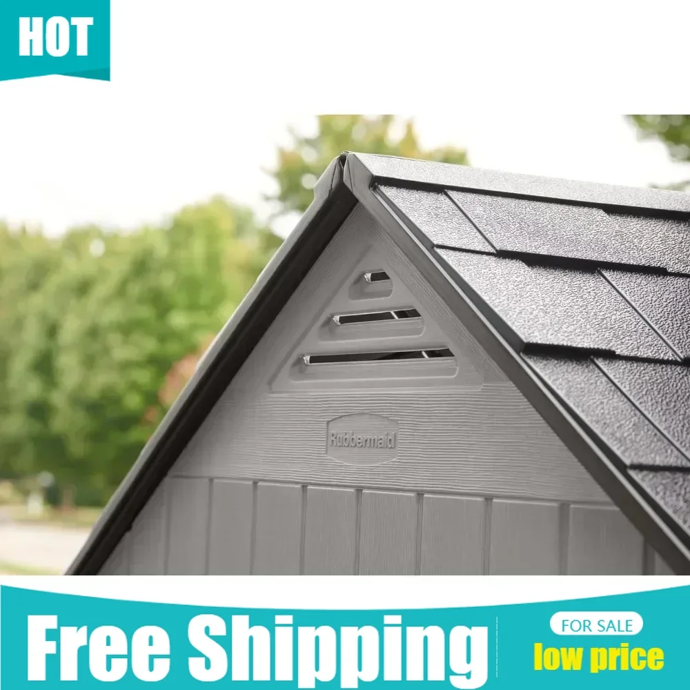 

Hot SaleHot salesResin Outdoor Storage Shed With Floor (7 x 7 Ft), Weather Resistant, Gray, Organization for Home/Backyard/Garde