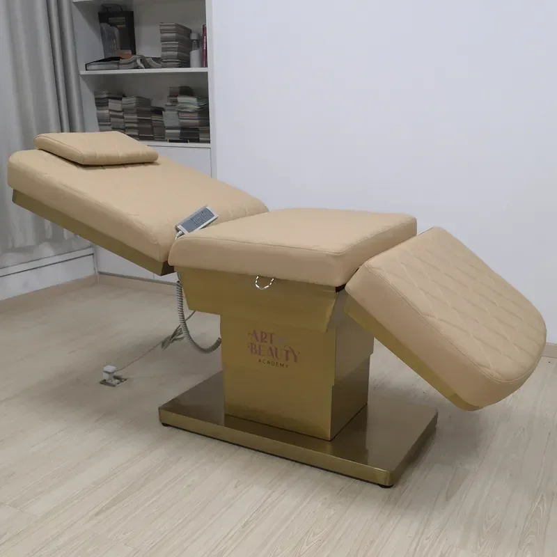 

Кровать для салона красоты, 3-двигатель, электрический массаж с полосой, косметический стол, стул, спа-кровать для лица, косметическая кровать